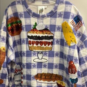 QUEEN OF SPARKLES Picnic  Sweatshirt